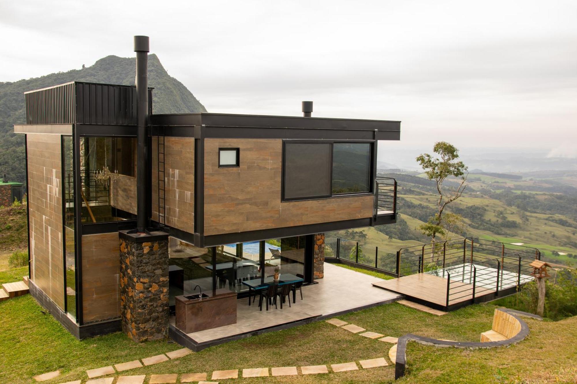 Caminho Das Nuvens - Cabanas De Montanha Bom Retiro  Exteriör bild