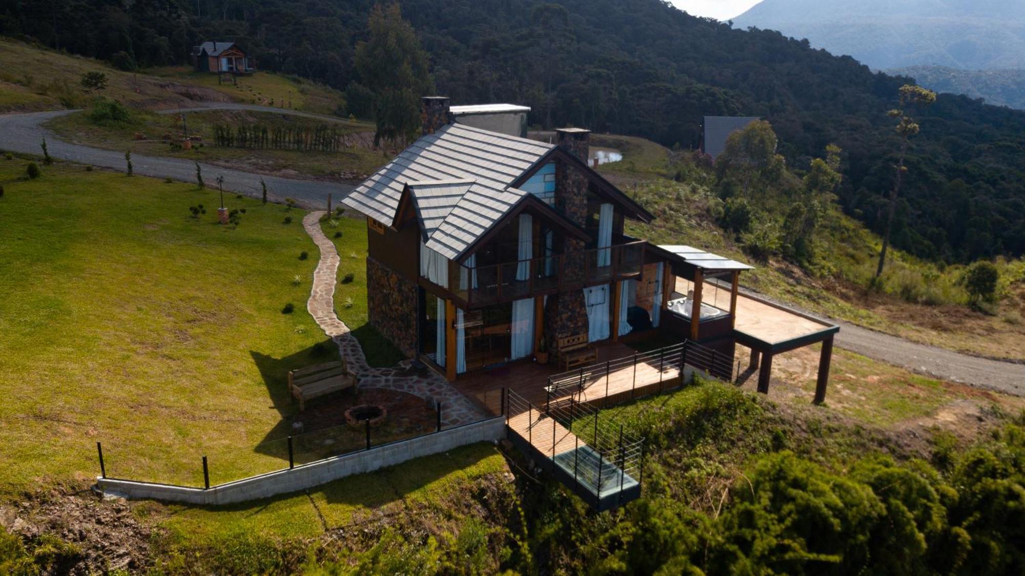 Caminho Das Nuvens - Cabanas De Montanha Bom Retiro  Exteriör bild