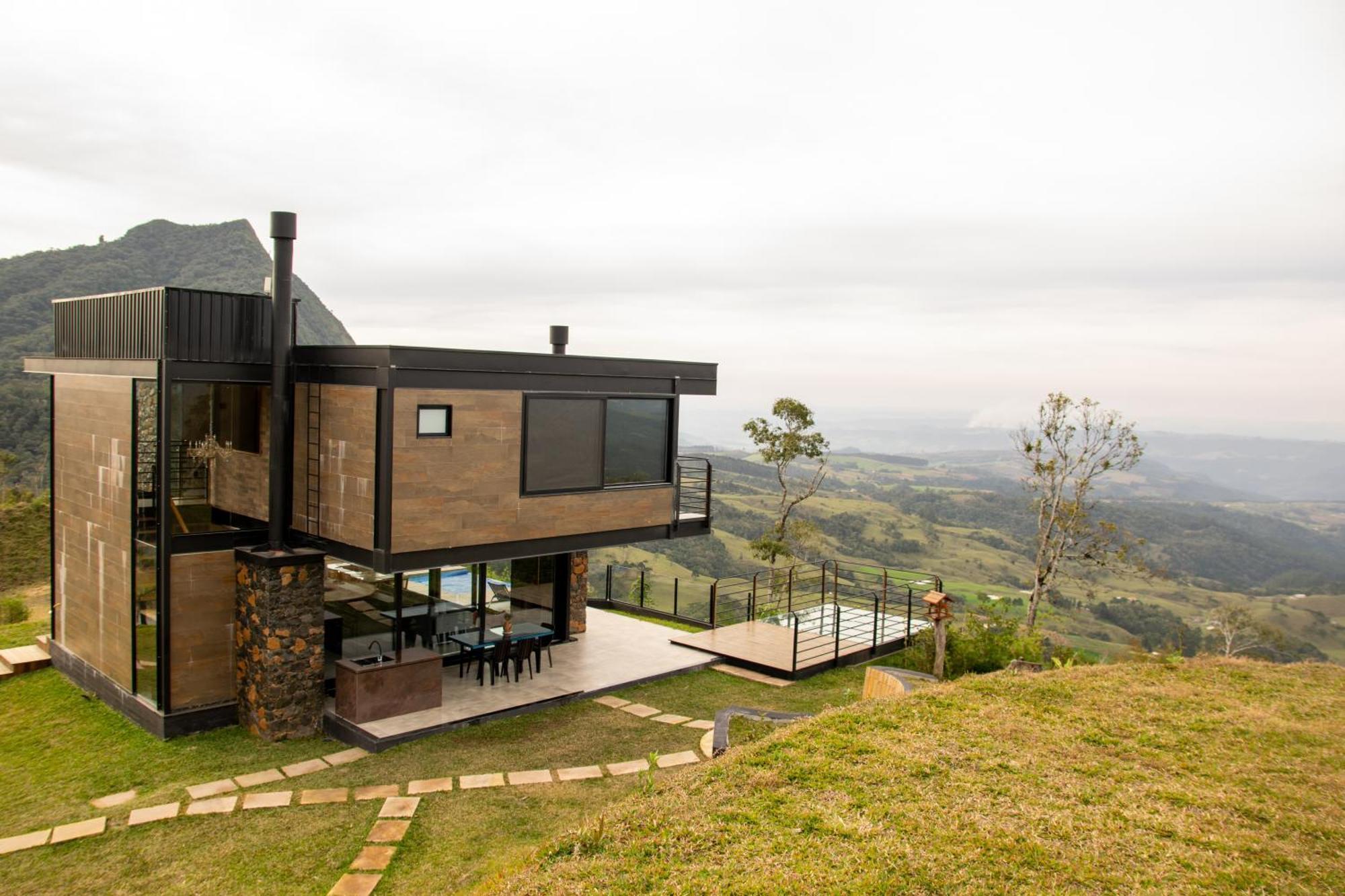 Caminho Das Nuvens - Cabanas De Montanha Bom Retiro  Exteriör bild